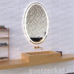 Зеркало со светодиодной подсветкой для ванной комнаты margo