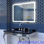 Зеркало со светодиодной подсветкой для ванной комнаты AZA